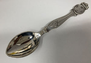 The Clock - baby spoon, sterling silver