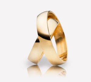 Engagement rings, 5mm 14k gold handmade