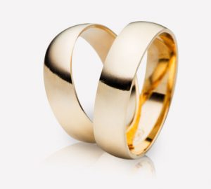 Engagement rings, handmade 14k 6mm