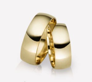 Engagement rings, handmade 7mm 14k